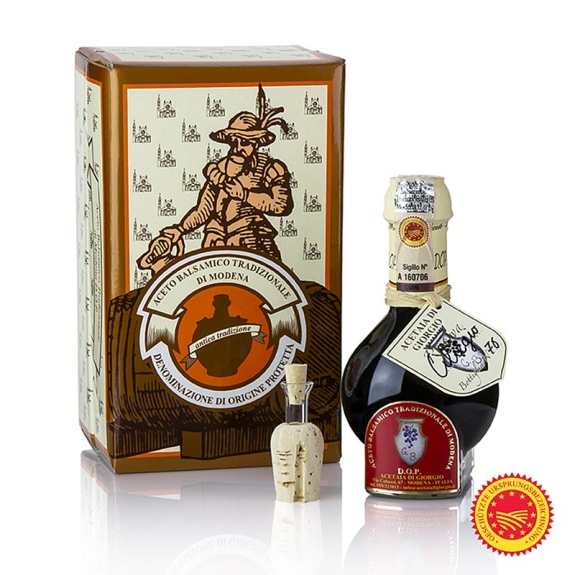 Aceto Balsamico Tradizionale di Modena
					DOP/g.U., 12 Jahre gereift, Kirschfass-Reifung, Acetaia di Giorgio, 100 ml
				