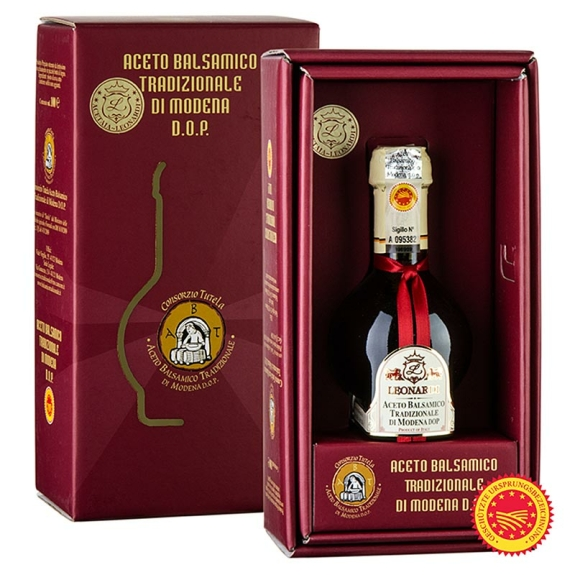 Aceto Balsamico Tradizionale di Modena
					DOP/g.U., 12 Jahre gereift, Leonardi, 100 ml
				