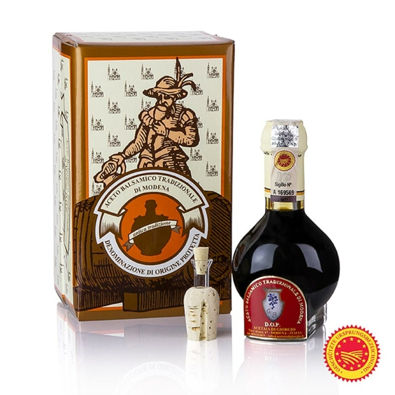 Aceto Balsamico Tradizionale di Modena
					DOP/g.U., 12 Jahre gereift, Acetaia di Giorgio, 100 ml
				