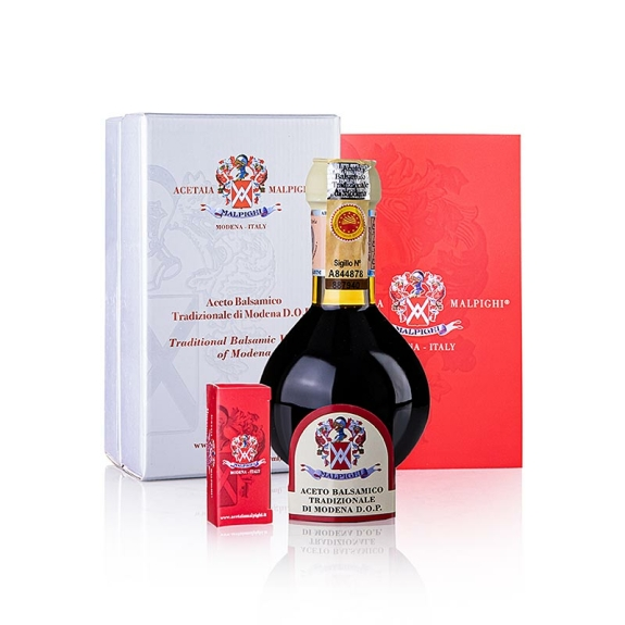 Aceto Balsamico Tradizionale di Modena
					DOP, Affinato, 12 Jahre, Geschenkbox, Malpighi, 100 ml
				