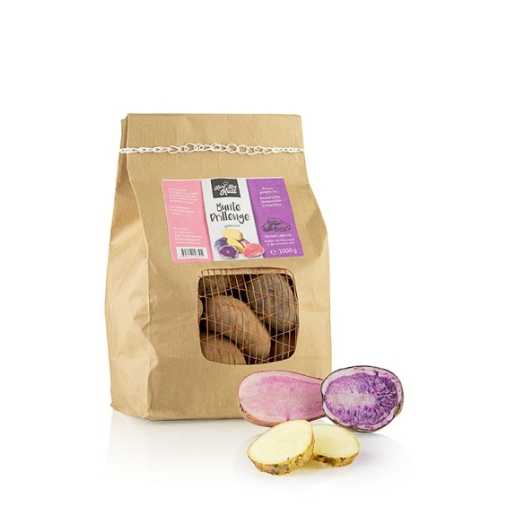 Frische Kartoffeln "Bunte Drillinge"
					festkochend, 1 kg
				