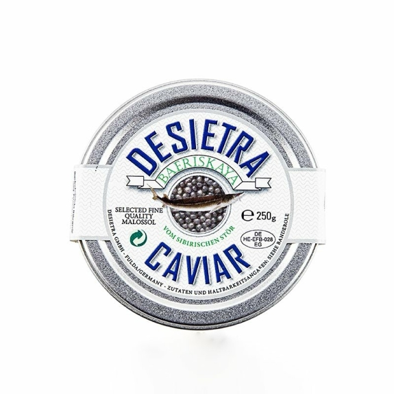 Desietra Baeriskaya Kaviar (Acipenser baerii)
					Aquakultur Deutschland, 250 g
				