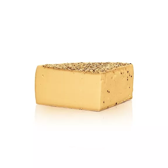 Isnyer Zitronenpfeffer
					Schnittk&auml;se mit Pfefferrinde, viertel Laib, BIO, 1,5 kg
				