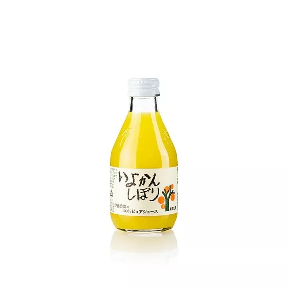 Iyokan Saft
					100 % Iyokan, Mandarinen Saft, Japan, 180 ml
				