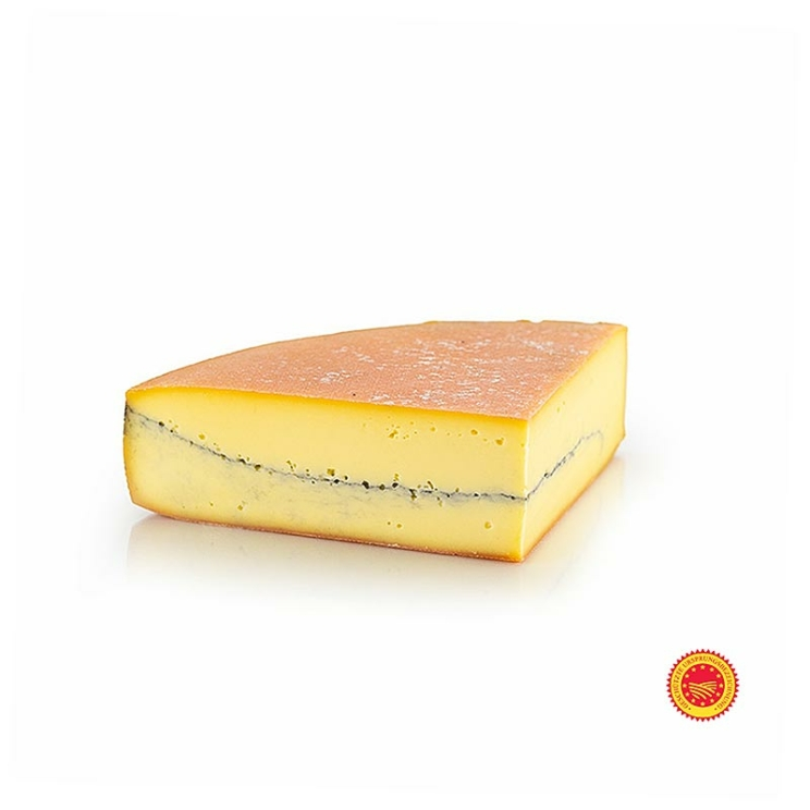 Morbier AOP, halbfester Schnittkäse, Viertel Laib, 1,75 kg