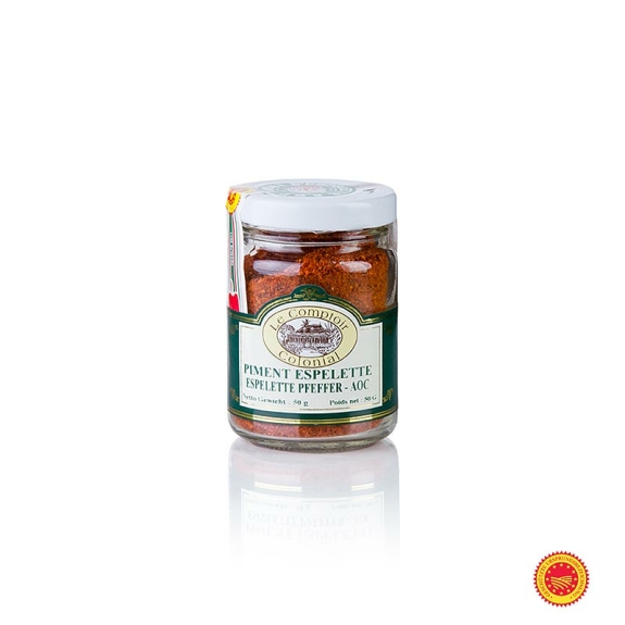 Piment d&acute;Espelette
					g.U., der franz&ouml;sische "Pfeffer", 50 g
				