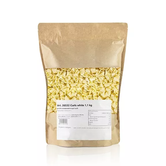 Schokoladenraspel gerollt
					Wei&szlig;e Schokolade, 1,1 kg
				
