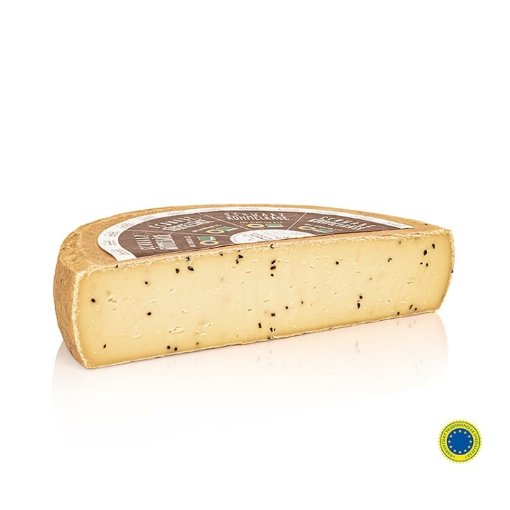 Schwarzkümmelkäse halbfester Schnittkäse, halber Laib, BIO, 1,5 kg