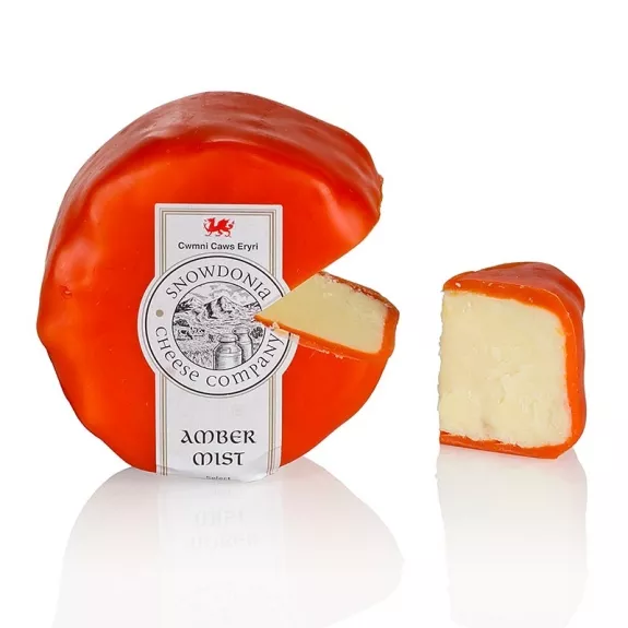 Amber Mist
					Snowdonia, Cheddark&auml;se mit Whisky, oranger Wachs, 200 g
				