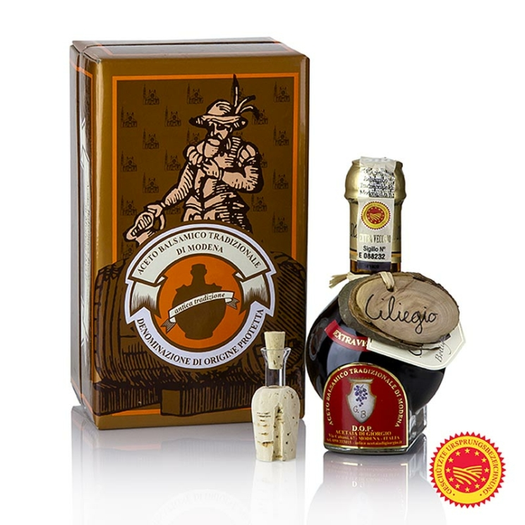 Aceto Balsamico Tradizionale di Modena DOP/g.U., 25 Jahre gereift, Kirschfass-Reifung, Acetaia di Giorgio, 100 ml
