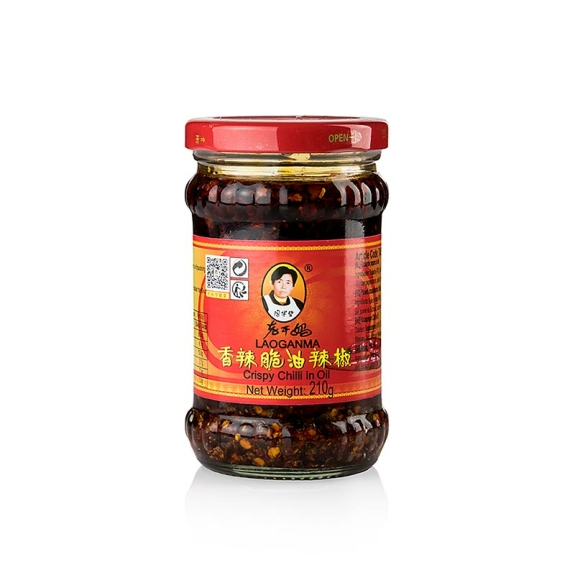 Crispy Chili Oil
					mit kunsprigen Zwiebeln, Lao Gan Ma, 210 g
				