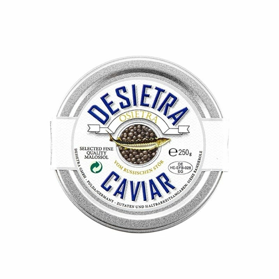 Desietra Osietra Kaviar (Acipenser gueldenstaedtii)
					Aquakultur Deutschland, 250 g
				