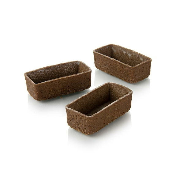 Dessert-Tartelettes - Filigrano Schokom&uuml;rbeteig 150 St&uuml;ck
					HUG, rechteckig, 5,3x2,6 cm, H 1,7 cm
				