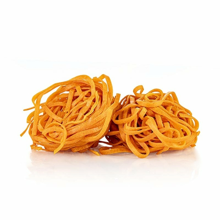 Frische Tagliarini mit Tomate Pasta Sassella, rot, 3 mm, 500 g