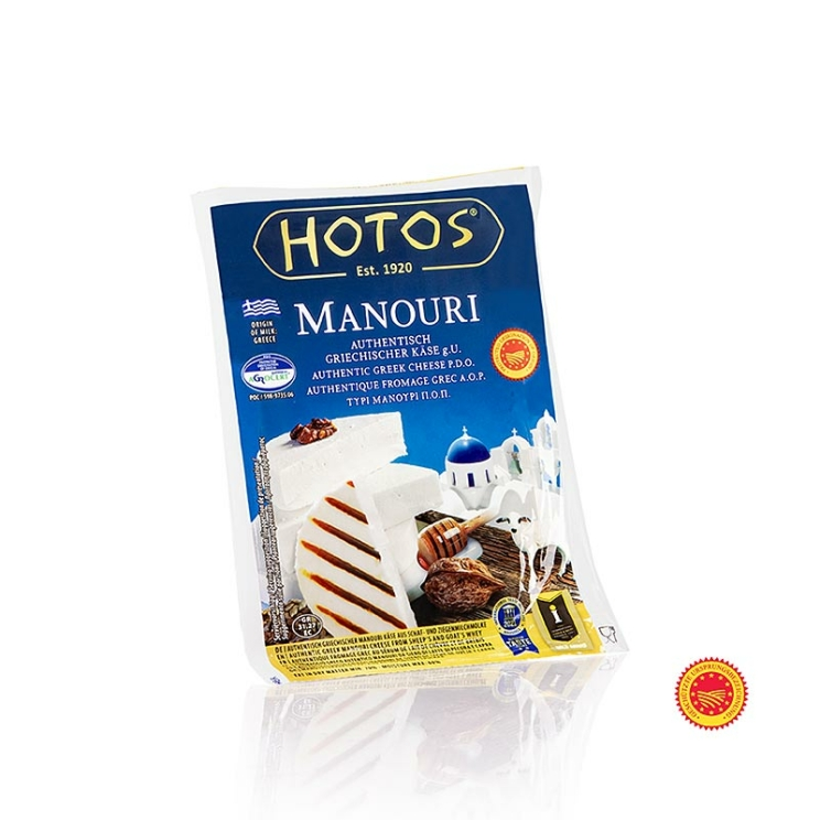 Manouri PDO/g.U., Griechischer Käse aus Schafsmilch, Hotos, 200 g