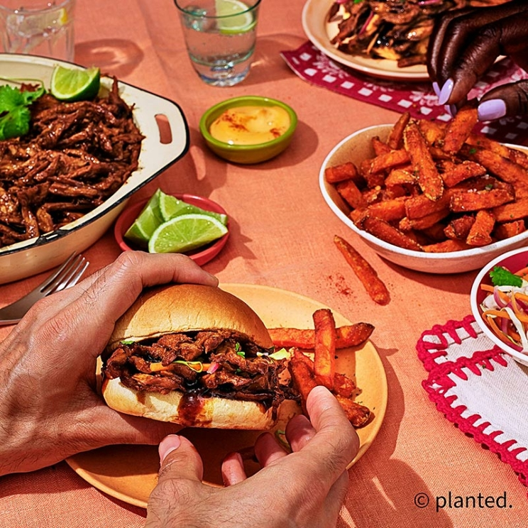 Veganes Pulled Pork, BBQ planted., vegan, Sonnenblumen-, Hafer- & Erbsenbasis, 2 kg