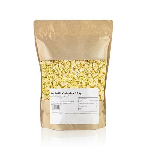 Schokoladenraspel gerollt
					Wei&szlig;e Schokolade, 1,1 kg
				