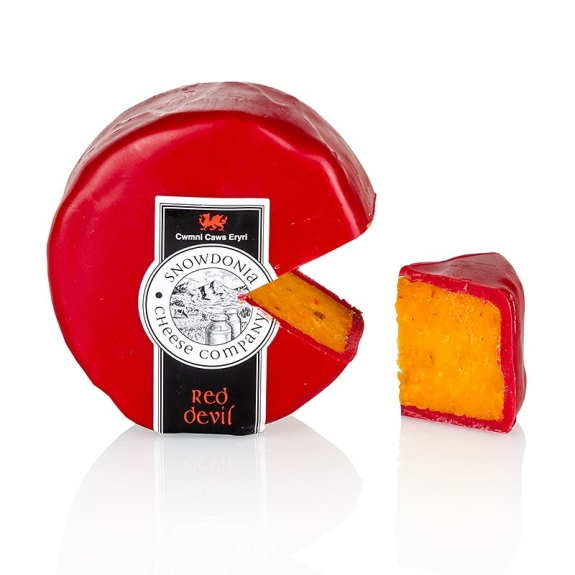 Red Devil
					Snowdonia, Leicesterk&auml;se mit Pfeffer & Chili, roter Wachs, 200 g
				