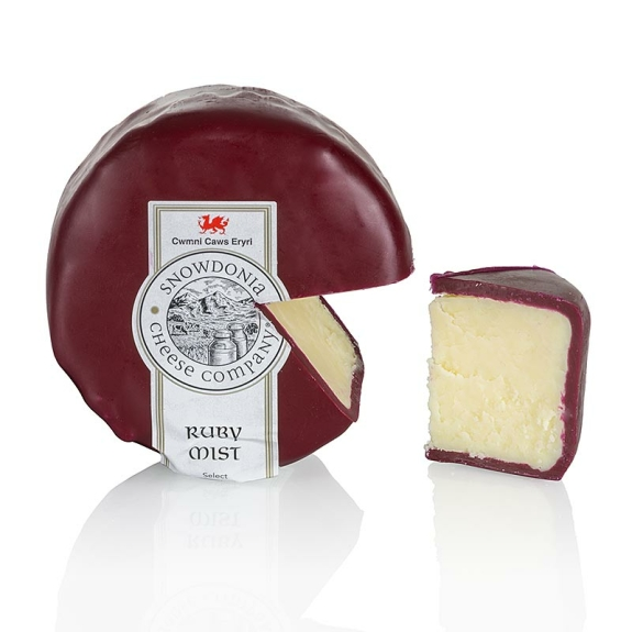 Ruby Mist
					Snowdonia, Cheddark&auml;se mit Port & Brandy, rotbrauner Wachs, 200 g
				
