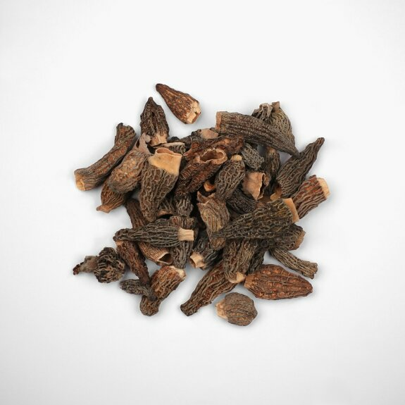 Spitzmorchel K&ouml;pfe
					Getrocknet, 25 g
				