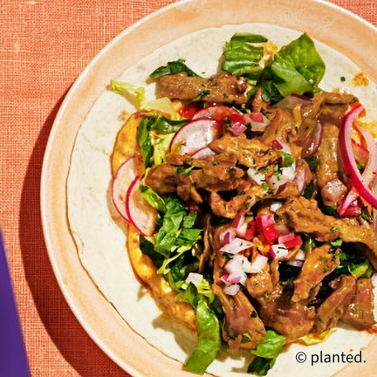 Veganes Pulled Pork, Spicy Herbs planted., vegan, Erbsenproteinbasis, 2 kg