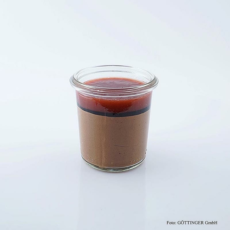 Zartbitterschokomousse, Erdbeer & Balsamico 936 g, 12 x 100 ml